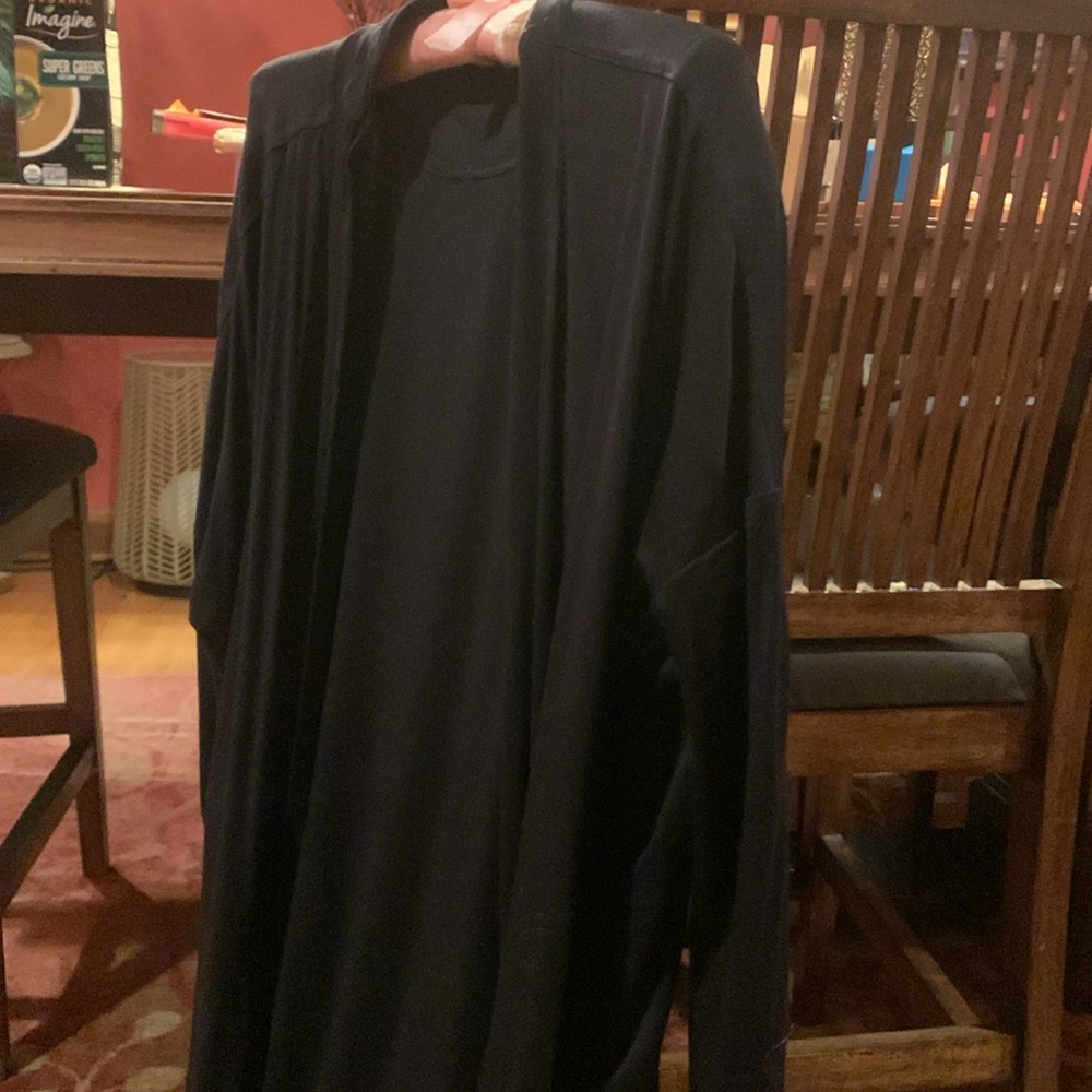 Athleta Black Long Robe - Picture 2 of 3